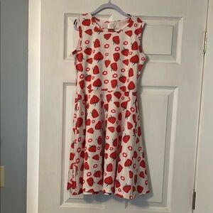 Girls size XL Strawberry Print Kids Dress